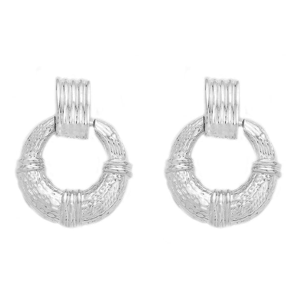 Drops - Classic Large Silver Circle Drop