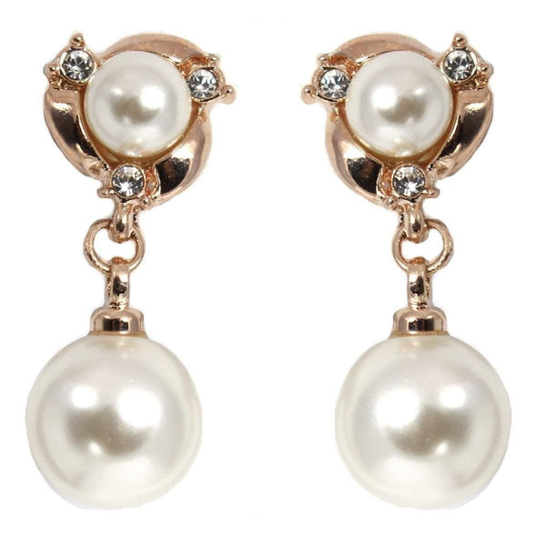 Drops - Elegant Double Pearl Crystal Drop