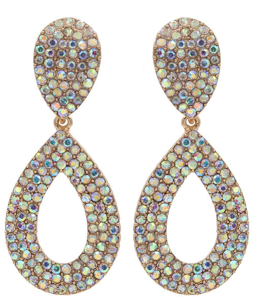 Drops - Glistening Studded Crystals Iconic Double Drop