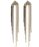 Drops - Gold Crystal Waterfall Chandelier Double Dangle Drop