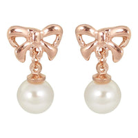 Drops - Gold & White Bow Drop