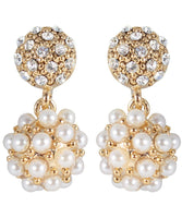 Drops - Pearl Blossom Cluster Gold Drop