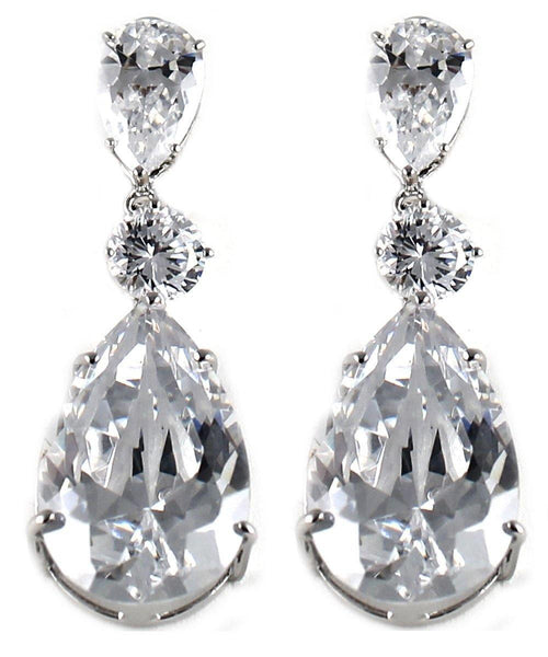 Drops - Three Tiered Large Crystals Dangle Drop