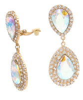 Drops - Vintage Double Crystal Gold Chandelier Drop