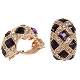 Hoops - Amethyst Gold Braid Hoop
