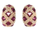 Hoops - Amethyst Gold Braid Hoop