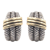 Hoops - Gold Silver Celtic Braid Stud