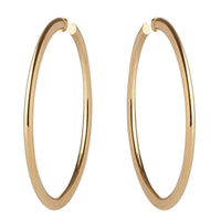 Hoops - Medium Simple Gold Hoop