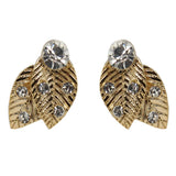 Studs - Autumn Crystal Leaf Stud