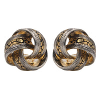 Studs - Classic Gold/Silver Celtic Design Love Knot Stud