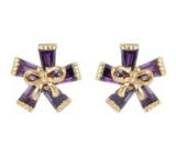 Studs - Colored Starred Bow Stud