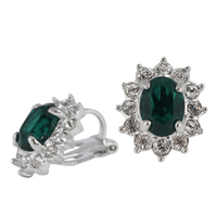 Studs - Colored Swarovski Crystal Sun Stud