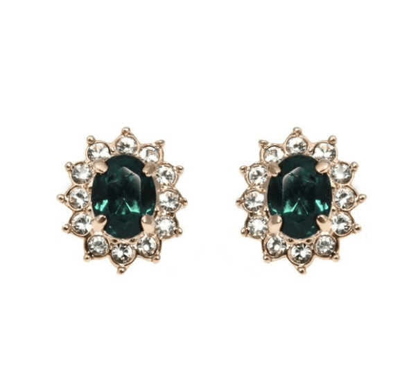 Studs - Colored Swarovski Crystal Sun Stud