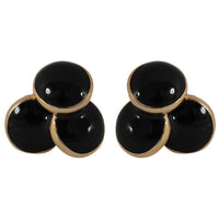 Studs - Contemporary Black Tri Stud