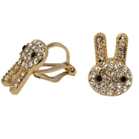 Studs - Gold Crystal Bunny Stud