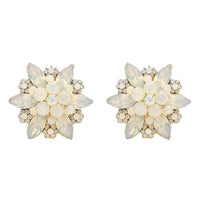 Studs - Large Crystal Flower Blossom Cocktail Stud