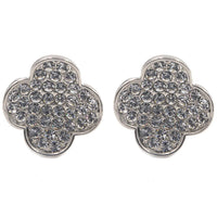 Studs - Small Crystal 3 Leaf Clover Stud
