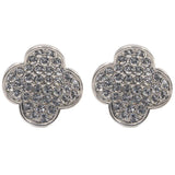 Studs - Small Crystal 3 Leaf Clover Stud