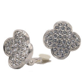 Studs - Small Crystal 3 Leaf Clover Stud