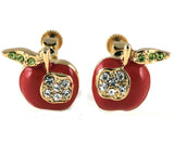 Studs - Swarovski Crystal Apple Stud Set