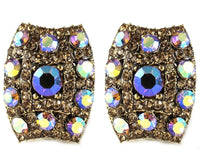 Studs - Vintage Bronze Crystal Cocktail Stud