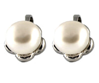 Studs - White Flower Freshwater Pearl Stud